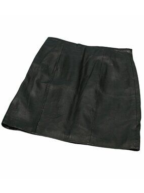 Wilson’s Black Leather Mini Skirt